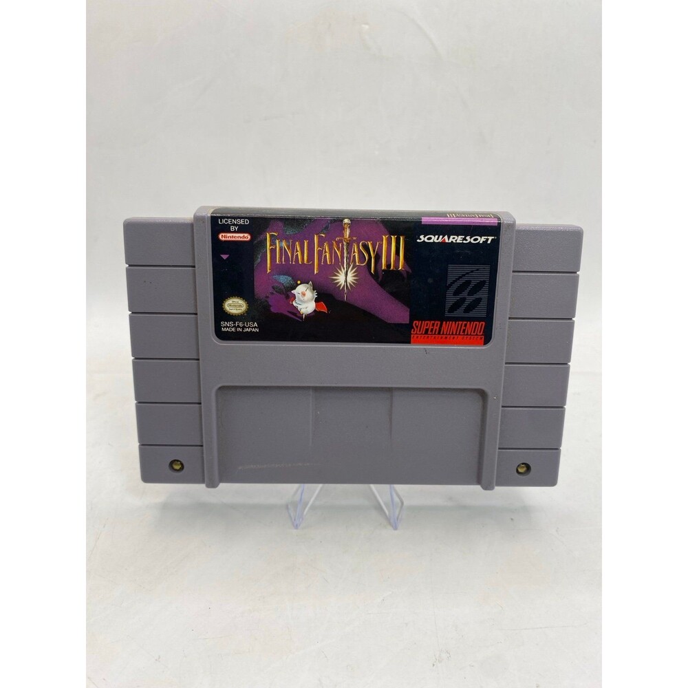Video Game Final Fantasy III 3 Authentic (Super Nintendo SNES, 1994) Cart Only